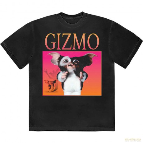 Gremlins: Unisex T-Shirt: Gizmo Homage (Black) (Large)