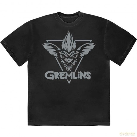 Gremlins: Unisex T-Shirt: Stripe Triangle (Black) (Medium)