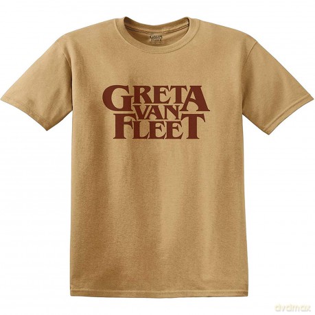 Greta Van Fleet: Unisex T-Shirt: Logo (Old Gold) (Medium)