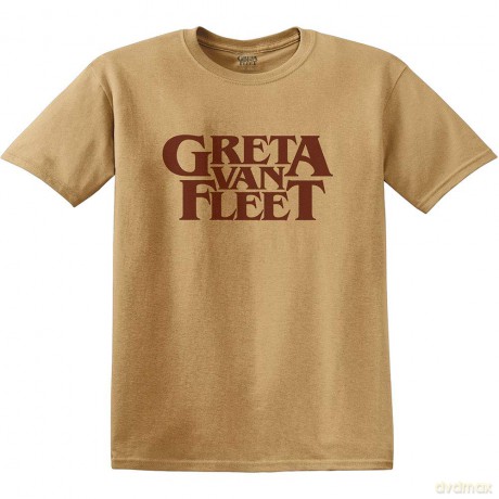 Greta Van Fleet: Unisex T-Shirt: Logo (Old Gold) (X-Large)