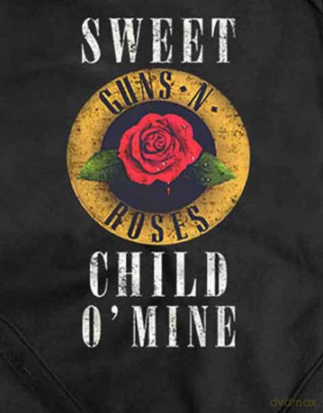 Guns n Roses: Guns N' Roses Kids Baby Grow: Child O' Mine Rose (Black) (9-12 Months)