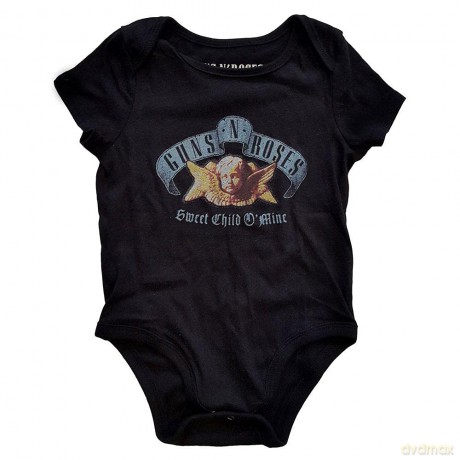 Guns n Roses: Guns N' Roses Kids Baby Grow: Sweet Child O' Mine (Black) (18-24 Months)