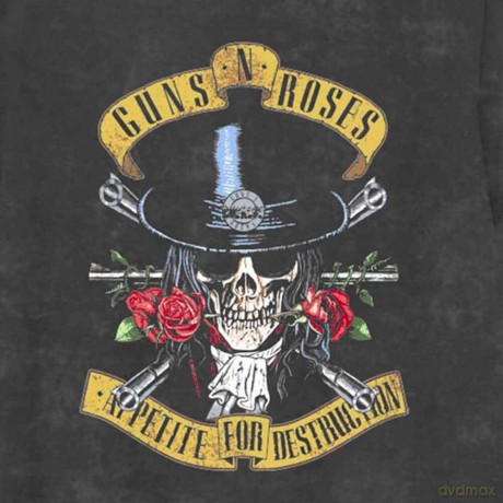 Guns n Roses: Guns N' Roses Kids T-Shirt: Appetite (Black) (Wash Collection) (7-8 Years)