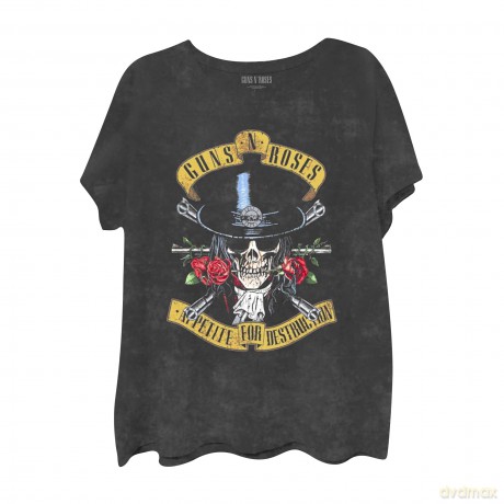 Guns n Roses: Guns N' Roses Kids T-Shirt: Appetite (Black) (Wash Collection) (9-10 Years)
