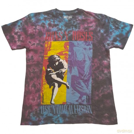 Guns n Roses: Guns N' Roses Kids T-Shirt: Use Your Illusion (Blue) (Wash Collection) (1-2 Years)