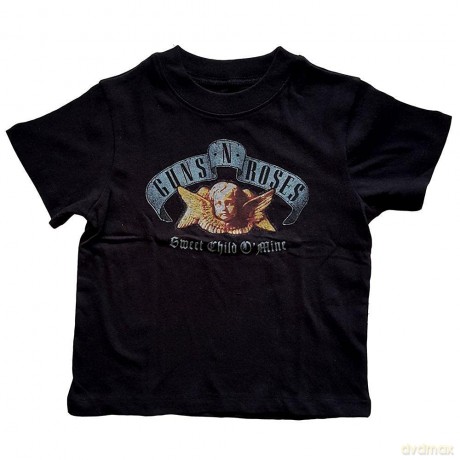 Guns n Roses: Guns N' Roses Kids Toddler T-Shirt: Sweet Child O' Mine (Black) (5 Years)