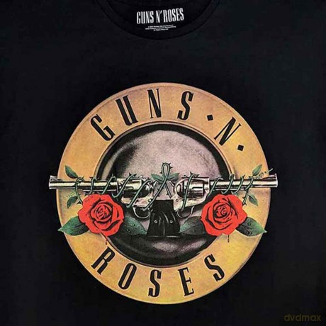Guns n Roses: Guns N' Roses Ladies Nightdress: Classic Logo (Black) (Back Print) (Medium)