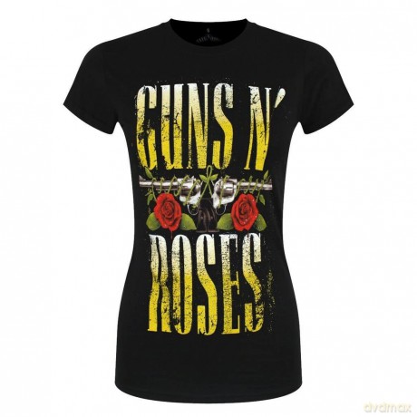 Guns n Roses: Guns N' Roses Ladies T-Shirt: Big Guns (Black) (XXX-Large)