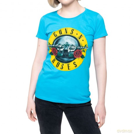 Guns N' Roses: Ladies Tee: Classic Bullet Logo (Skinny Fit) (Medium)