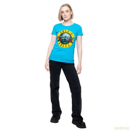 Guns N' Roses: Ladies Tee: Classic Bullet Logo (Skinny Fit) (Medium)