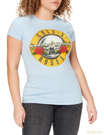 Guns N' Roses: Ladies Tee: Classic Bullet Logo (Skinny Fit) (Small)