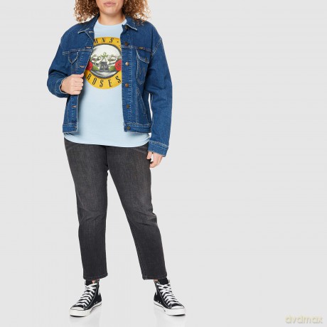 Guns N' Roses: Ladies Tee: Classic Bullet Logo (Skinny Fit) (Small)