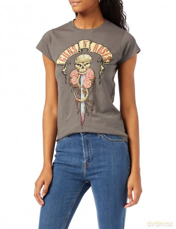 Guns n Roses: Guns N' Roses Ladies Tee: Dripping Dagger (Small)