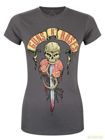Guns n Roses: Guns N' Roses Ladies Tee: Dripping Dagger (X-Large)