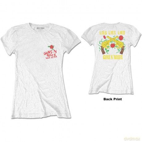 Guns N' Roses: Ladies Tee: Lies, Lies, Lies (Back Print) (XX-Large)