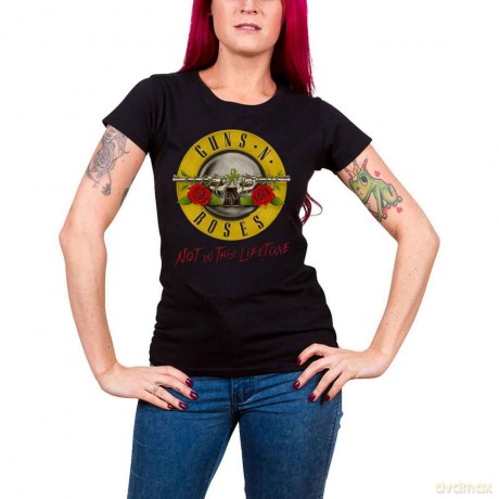 Guns N' Roses: Ladies Tee: Not In This Lifetime Tour (Back Print) (Medium)