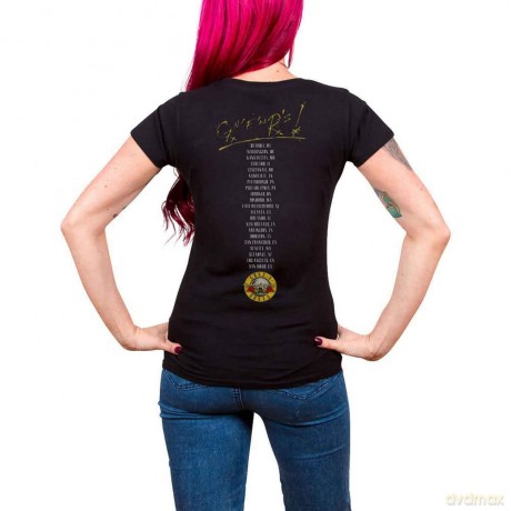 Guns N' Roses: Ladies Tee: Not In This Lifetime Tour (Back Print) (Medium)