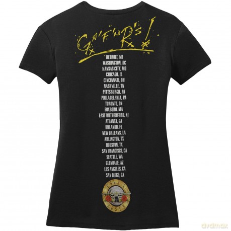 Guns N' Roses: Ladies Tee: Not In This Lifetime Tour (Back Print) (X-Large)