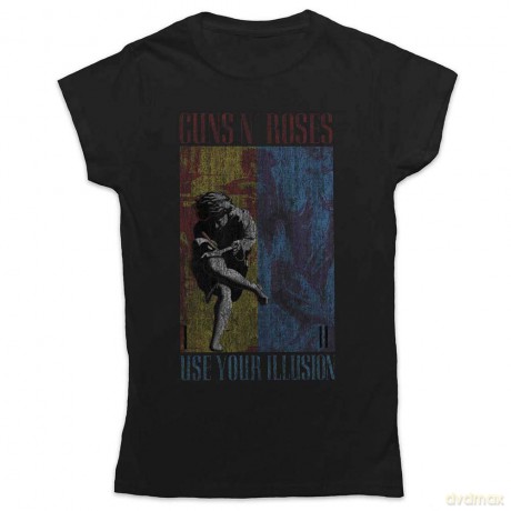 Guns N' Roses: Ladies Tee: Use Your Illusion (Medium)