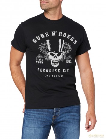Guns N' Roses: Men's Tee: 100% Volume (Small)