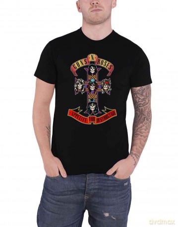 Guns n Roses: Guns N' Roses Men's Tee: Appetite for Destruction (Small)