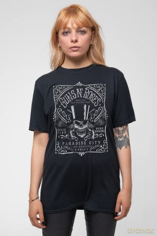 Guns N' Roses: Men's Tee: Bourbon Label (Medium)