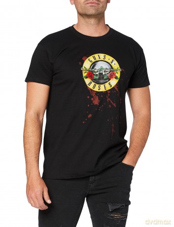 Guns n Roses: Guns N' Roses Men's Tee: Bullet (Medium)
