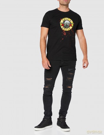 Guns n Roses: Guns N' Roses Men's Tee: Bullet (X-Large)