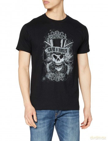 Guns N' Roses: Men's Tee: Faded Skull (Large)