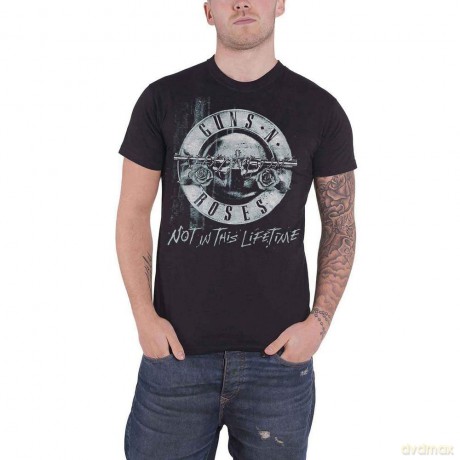 Guns n Roses: Guns N' Roses Men's Tee: Not in this Lifetime Tour Xerox with Back Print (Small)