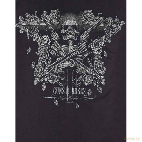Guns n Roses: Guns N' Roses Men's Tee: Skeleton Guns (XX-Large)