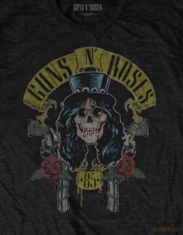Guns N' Roses: Men's Tee: Slash 85 (Small)