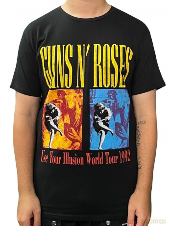 Guns N' Roses: Men's Tee: Use Your Illusion (Large)