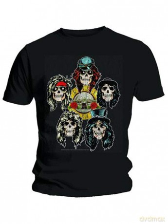 Guns N' Roses: Men's Tee: Vintage Heads (Large)