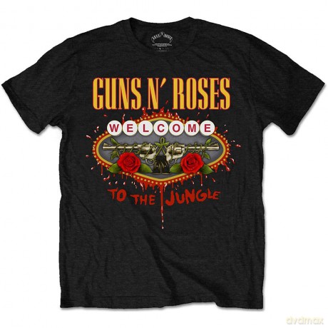 Guns N' Roses: Men's Tee: Welcome to the Jungle (Medium)