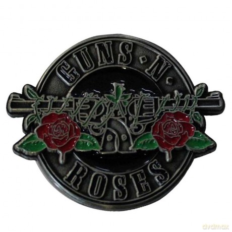 Guns n Roses: Guns N' Roses Pin Badge: Silver Circle Logo