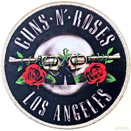 Guns n Roses: Guns N' Roses Standard Patch: Los Angeles Silver