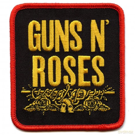 Guns n Roses: Guns N' Roses Standard Patch: Stacked Black (Black)