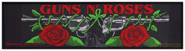 Guns n Roses: Guns N' Roses Super Strip Patch: Logo/Roses