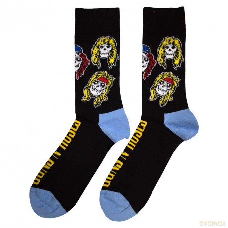 Guns n Roses: Guns N' Roses Unisex Ankle Socks: Skulls Band (Black) (UK Size 4 - 7)