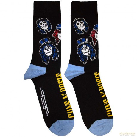 Guns n Roses: Guns N' Roses Unisex Ankle Socks: Skulls Band (Black) (UK Size 7 - 11)