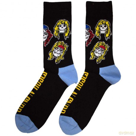 Guns n Roses: Guns N' Roses Unisex Ankle Socks: Skulls Band (Black) (UK Size 7 - 11)