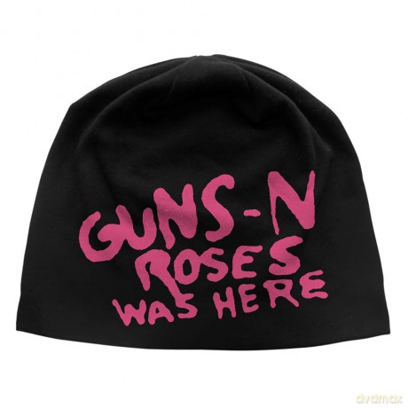 Guns n Roses: Guns N' Roses Unisex Beanie Hat: Was Here JD Print (Black)