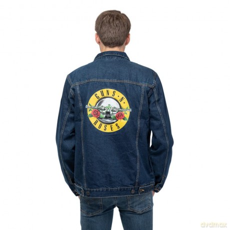 Guns n Roses: Guns N' Roses Unisex Denim Jacket: Classic Logo (Back Print) (X-Large)