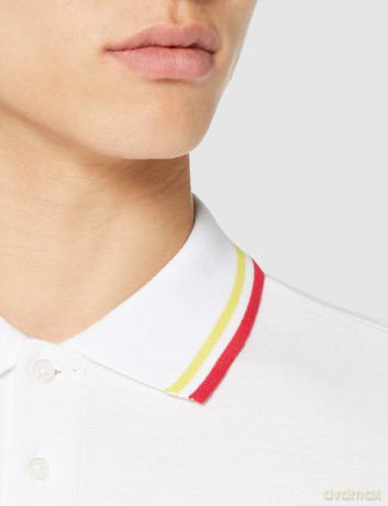 Guns n Roses: Guns N' Roses Unisex Polo Shirt: Classic Logo (White) (Large)