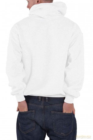 Guns n Roses: Guns N' Roses Unisex Pullover Hoodie: Motorcross Logo (White) (Medium)