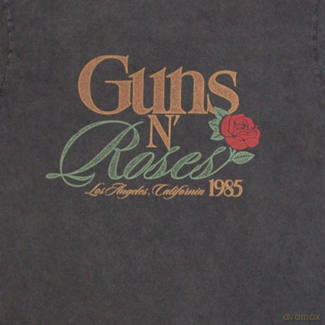Guns n Roses: Guns N' Roses Unisex Stone Wash T-Shirt: California 1985 (Charcoal Grey) (X-Large)