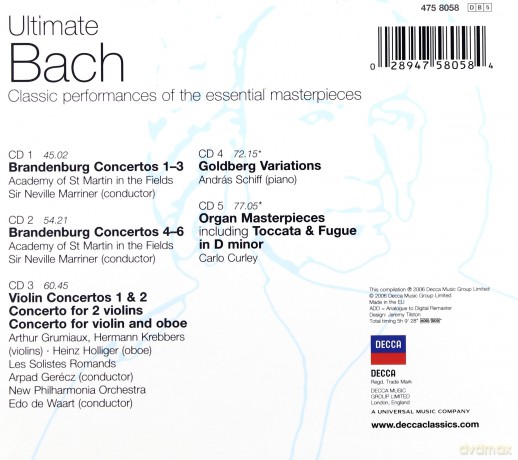 Various: Ultimate Bach [5CD]
