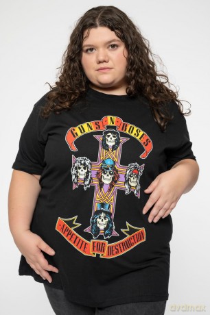 Guns n Roses: Guns N' Roses Unisex T-Shirt: Appetite for Destruction (Black) (XXXX-Large)