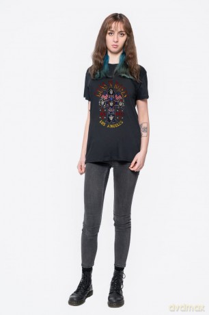 Guns n Roses: Guns N' Roses Unisex T-Shirt: Cali' '85 (Black) (X-Large)